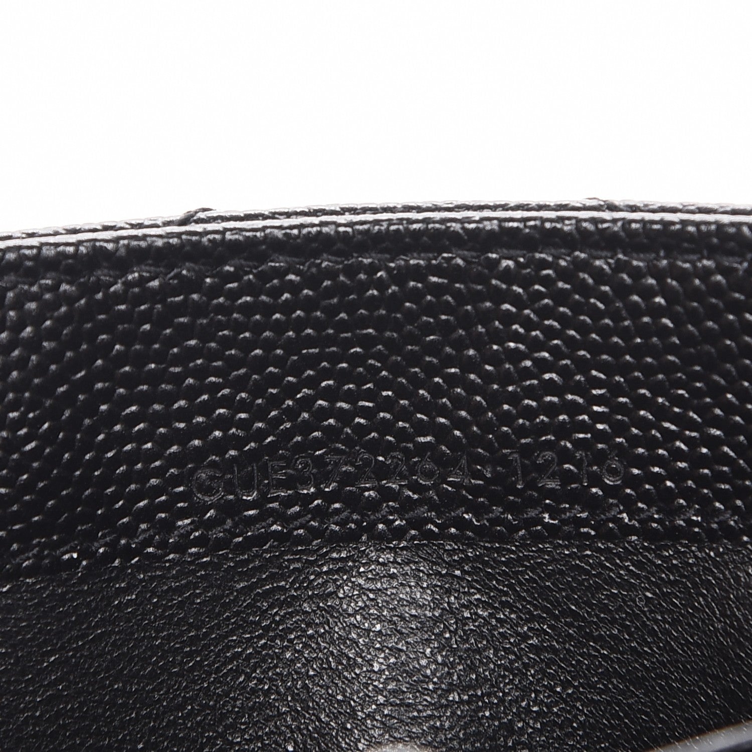 Saint Laurent Grain De Poudre Matelasse Chevron Monogram Flap Wallet Black 8 of 8