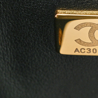 Chanel Caviar Chevron Quilted Small Boy Flap Black 8 of 12