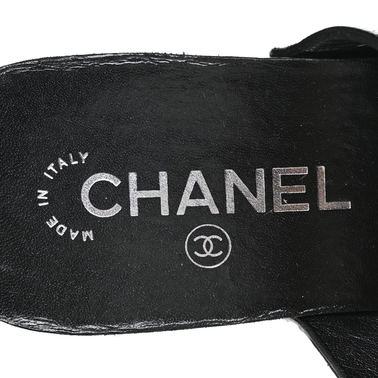 Chanel Calfskin CC Lucky Charms Studded Clogs 40 Black 7 of 8