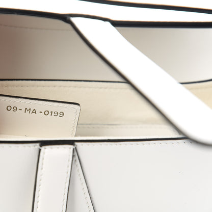 Christian Dior Smooth Calfskin Saddle Bag White 9 of 10