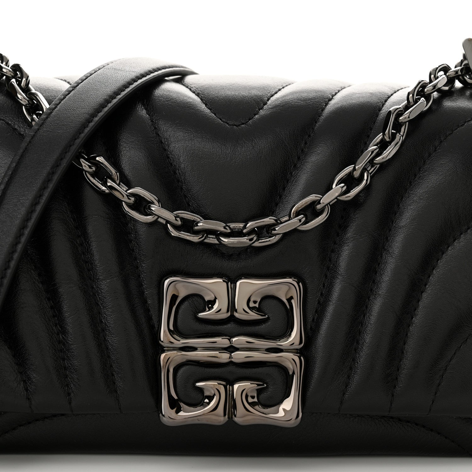 Givenchy Calfskin Quilted Small 4G Shoulder Bag Black 7 of 10