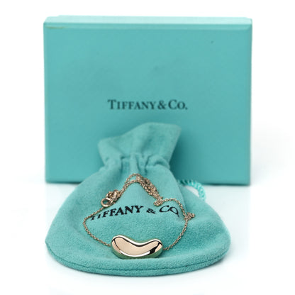 Tiffany 18K Yellow Gold 20mm Elsa Peretti Bean Pendant Necklace 14 of 14