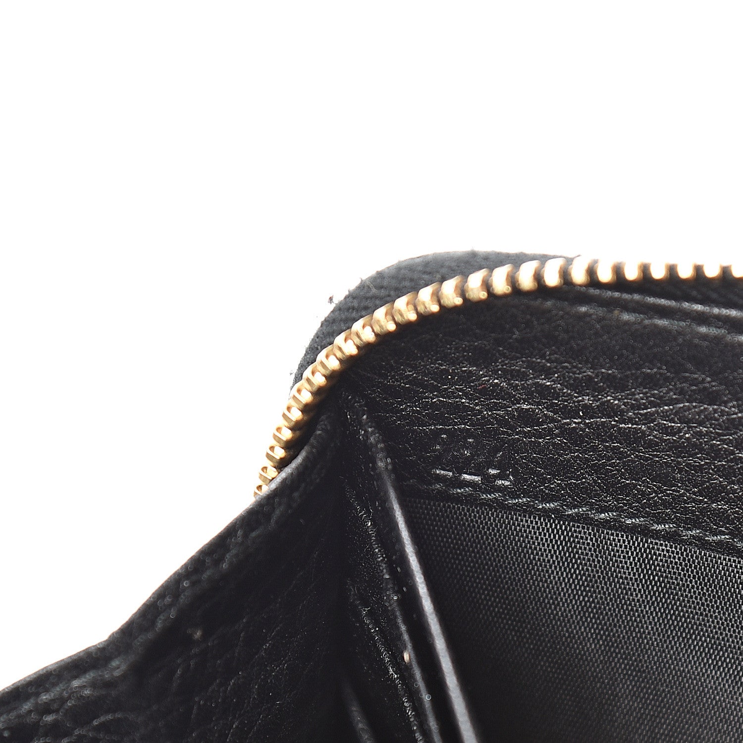 Prada Vitello Daino Zip Around Wallet Black 6 of 10
