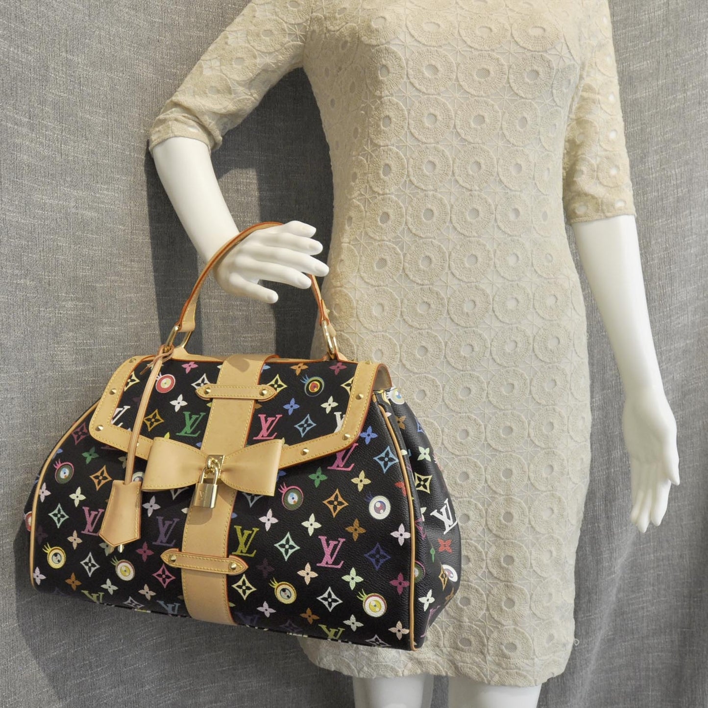 Monogram Multicolor Murakami Eye Love You Black