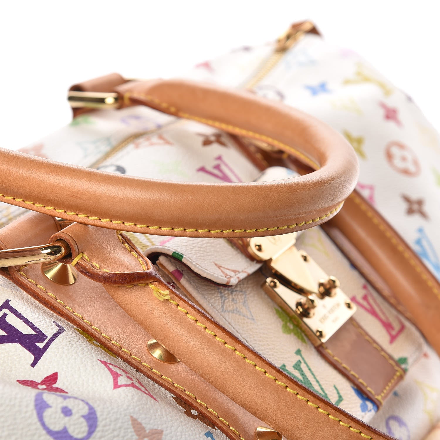 Louis Vuitton Monogram Multicolor Keepall 45 White 12 of 16