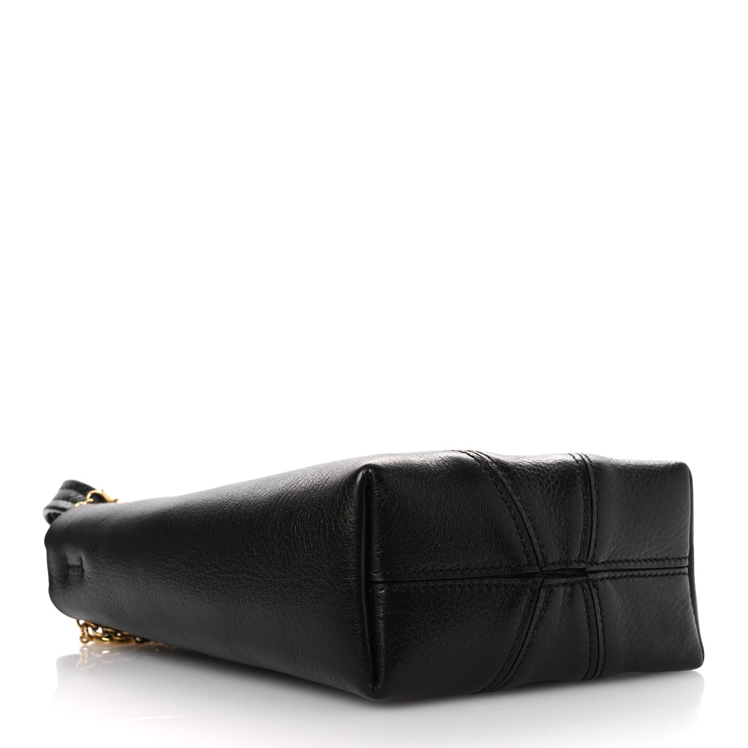 Chloe Grained Calfskin Small Spin Tote Black 4 of 10