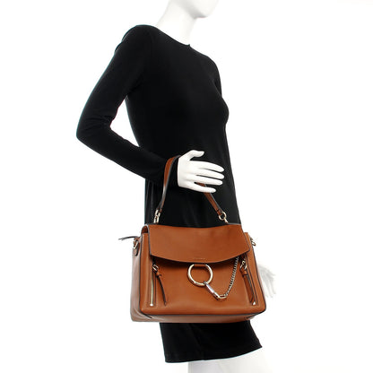 Chloe Calfskin Medium Faye Day Shoulder Bag Caramel 3 of 9