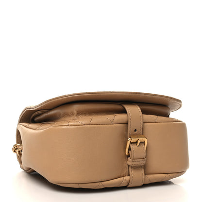 Chanel Calfskin Quilted Messenger Flap Beige 4 of 11
