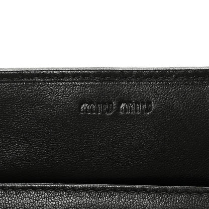 Miu Miu Nappa Quilted Flap Wallet Inchiostro 6 of 7