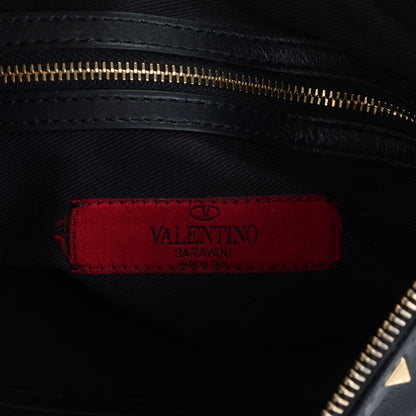 Valentino Garavani Vitello Large Rockstud Zip Wristlet Pouch Black 6 of 7