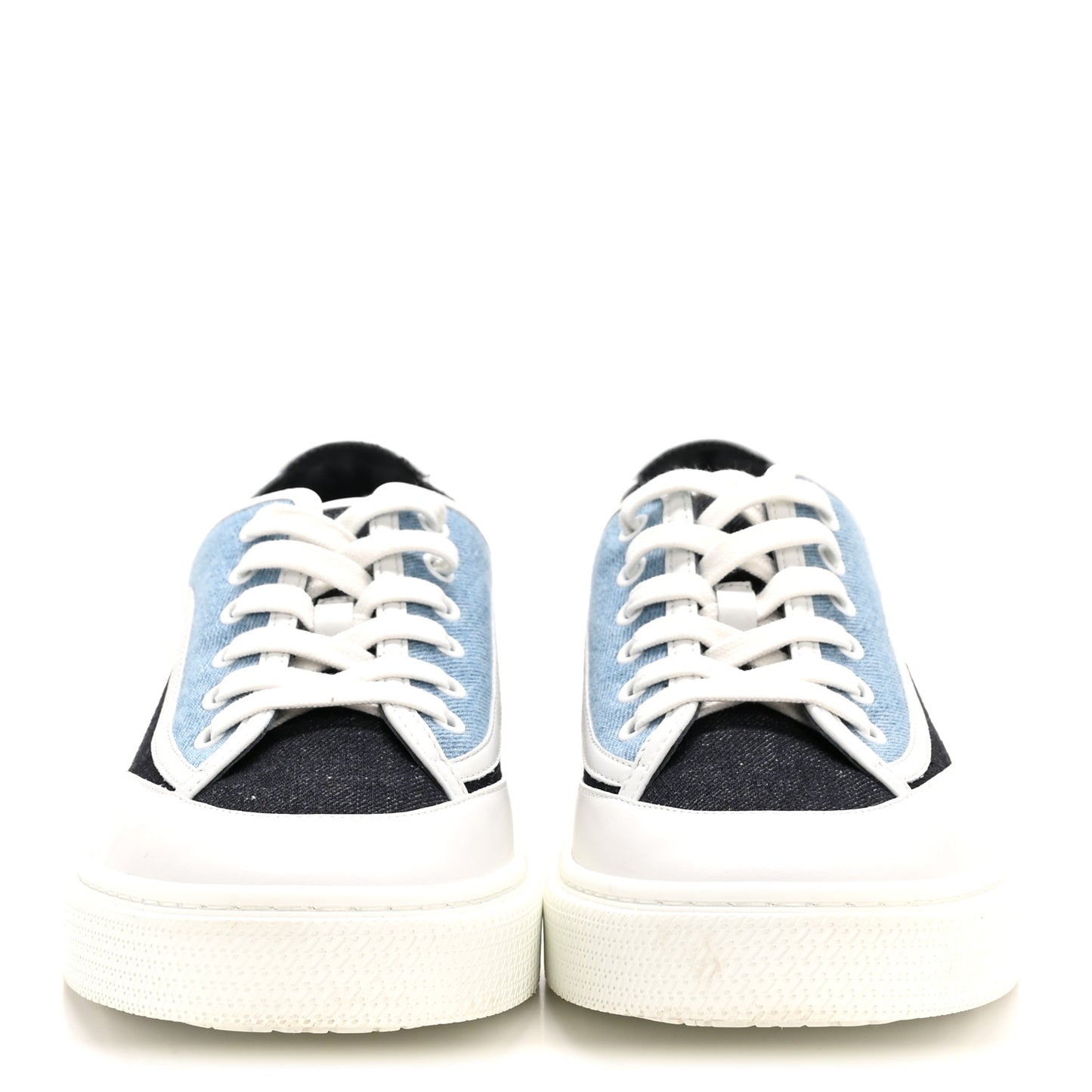 Denim Calfskin Womens Get Sneakers 40 Bleu Brut