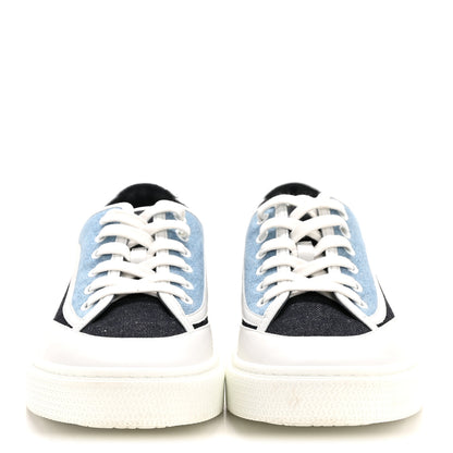 Hermes Denim Calfskin Womens Get Sneakers 40 Bleu Brut 3 of 10