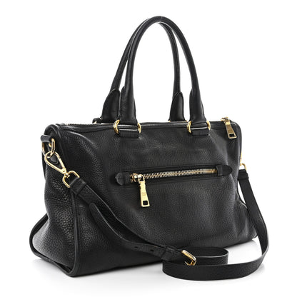 Prada Vitello Daino Shopping Satchel Black 3 of 19