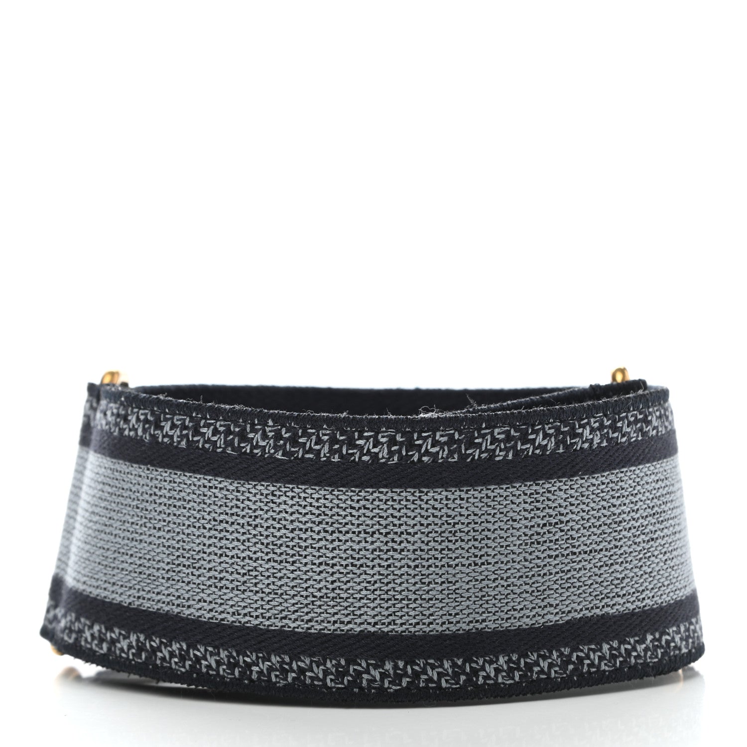 Christian Dior Canvas Embroidered Adjustable Shoulder Strap Blue 2 of 7