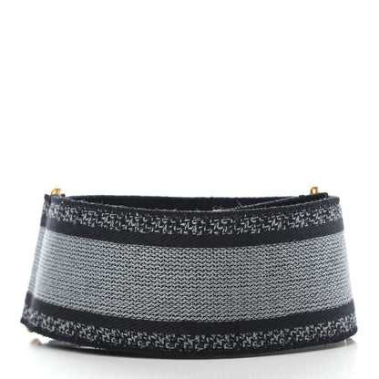 Christian Dior Canvas Embroidered Adjustable Shoulder Strap Blue 2 of 7