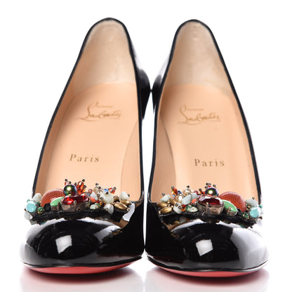 Christian Louboutin Patent Sipumpabroda 100 Pumps 37.5 Black Multicolor 2 of 9