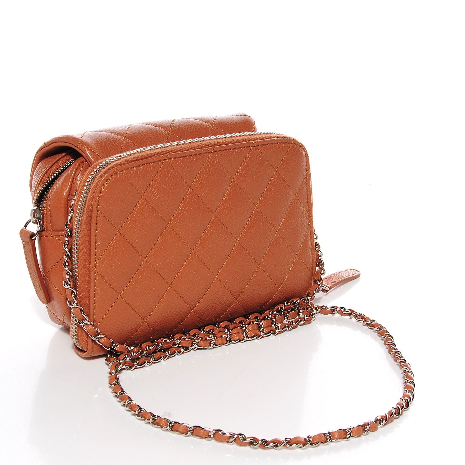 Chanel Caviar Quilted New Mini Flap Light Brown 3 of 9
