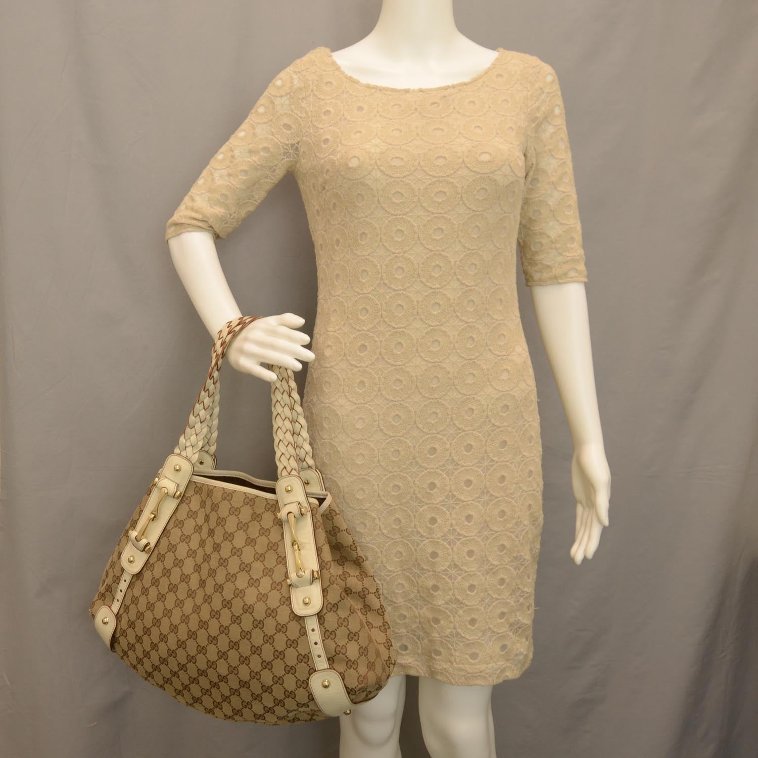 Gucci Monogram Pelham Tote Ivory 2 of 9