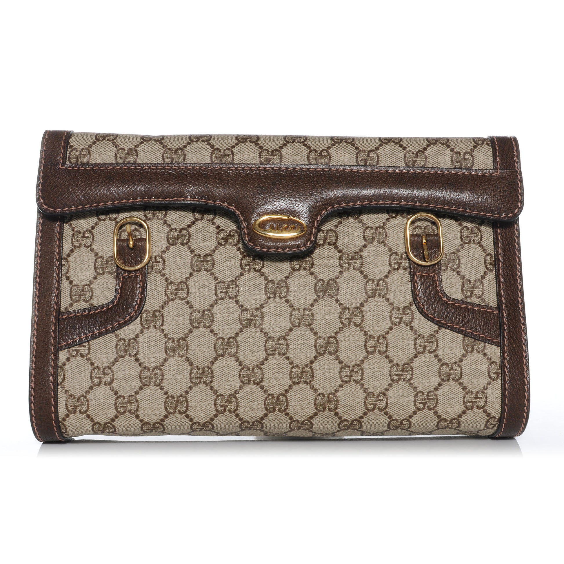 Gucci Monogram Shoulder Bag Brown 1 of 9