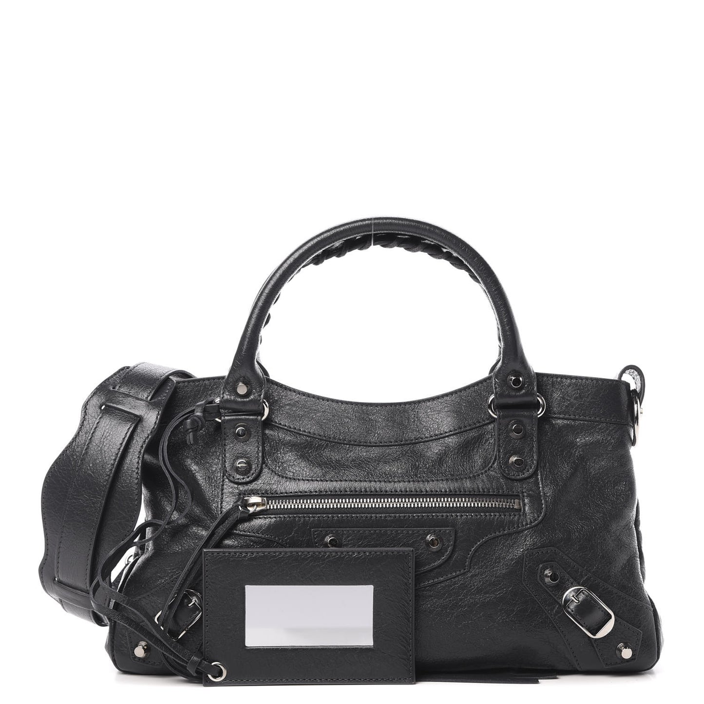 Agneau Classic Silver Hardware First Gris Fossile