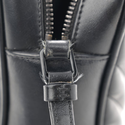 Saint Laurent Calfskin Matelasse Monogram Monochrome Lou Camera Bag Black 11 of 12