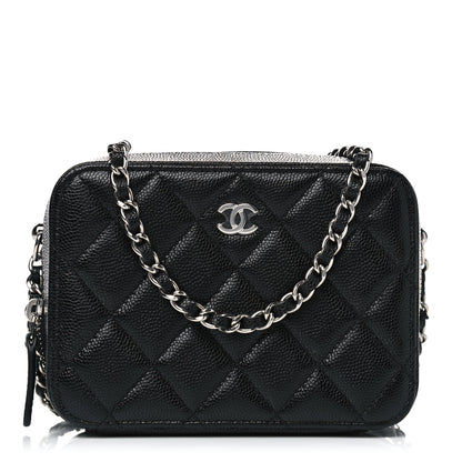Chanel Caviar Quilted CC Vanity Case With Chain Black 1 of 4