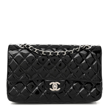 Chanel Patent Quilted Medium Double Flap Black 1 of 10