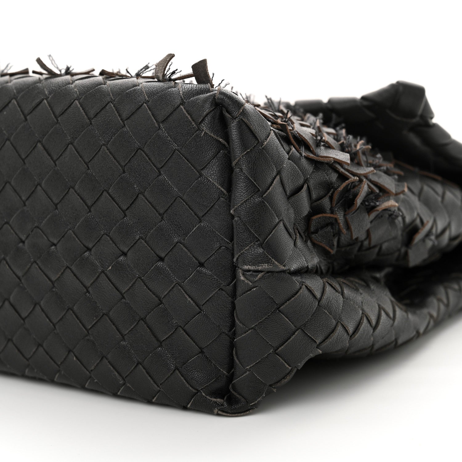 Bottega Veneta Nappa Intrecciato Fringe Flap Grey 10 of 13