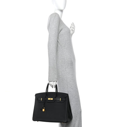 Hermes Togo Birkin 35 Black 2 of 12