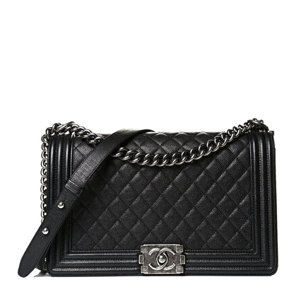 Chanel Caviar Quilted New Medium Boy Flap Black 1 of 8