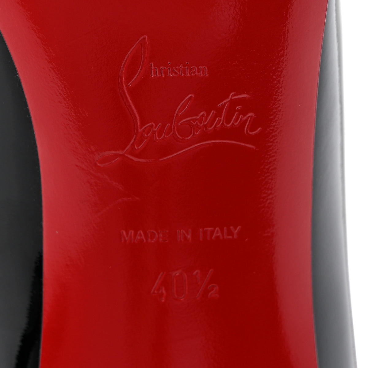 Christian Louboutin Patent Decollete 554 85 Pumps 40.5 Black 7 of 10
