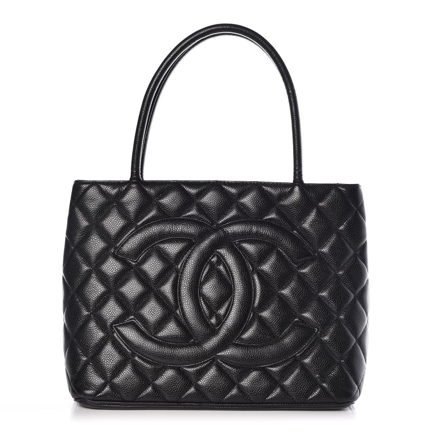 Chanel Caviar Quilted Medallion Tote Black 1 of 12