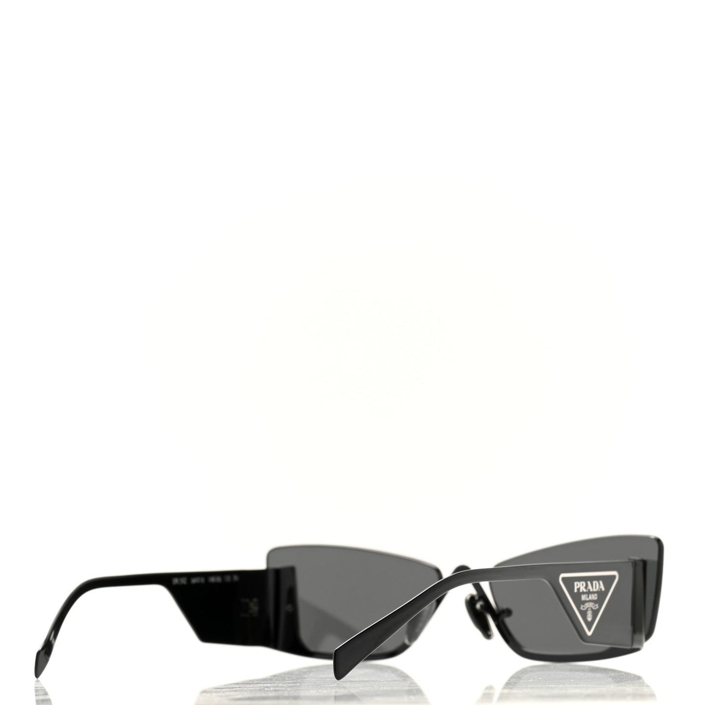 Metal Symbole Triangle Logo Sunglasses SPR 59Z Black Ardesia
