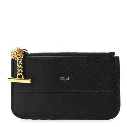 Chloe Grained Calfskin Drew Card Holder Black 1 of 7