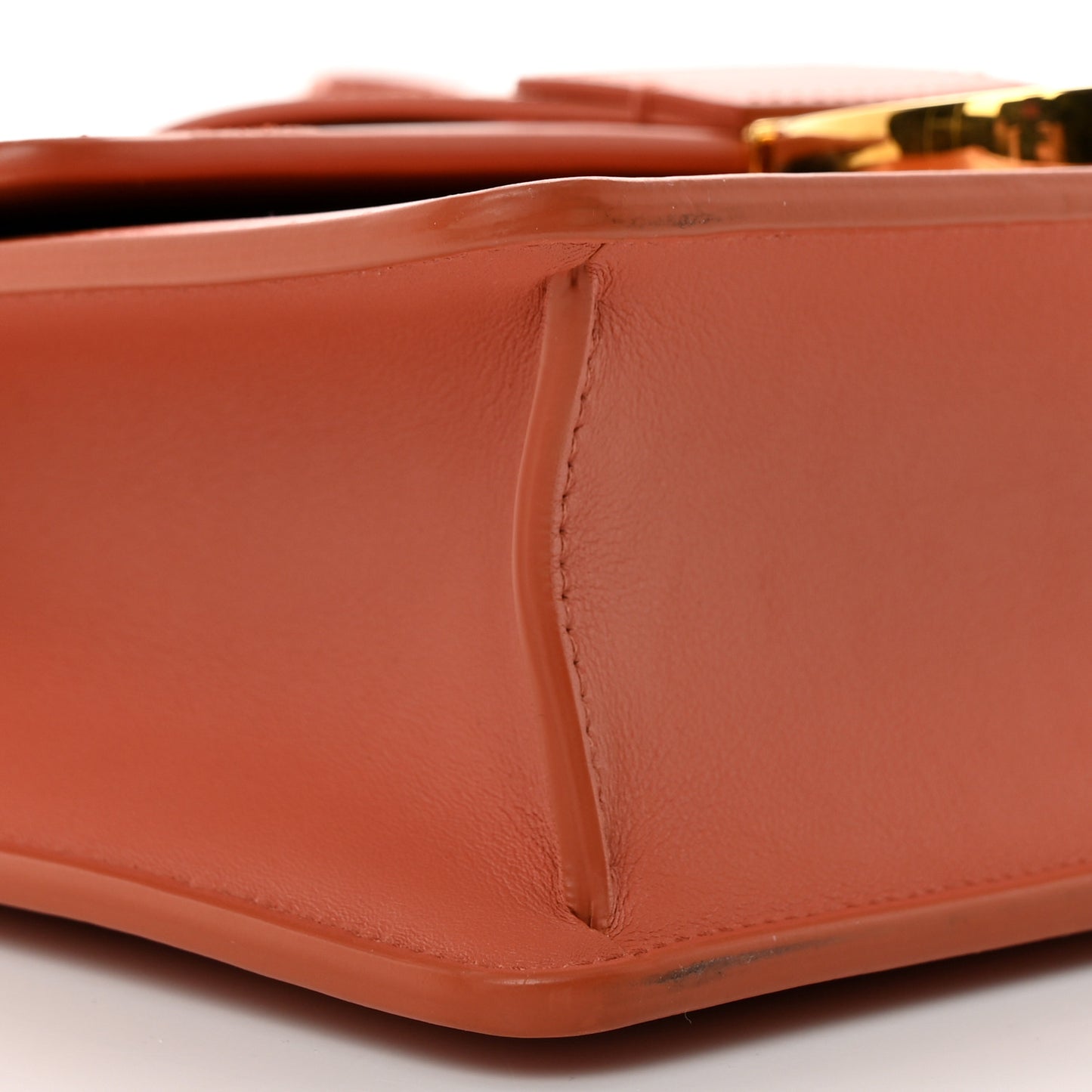 Smooth Calfskin 30 Montaigne Flap Bag Indian Red
