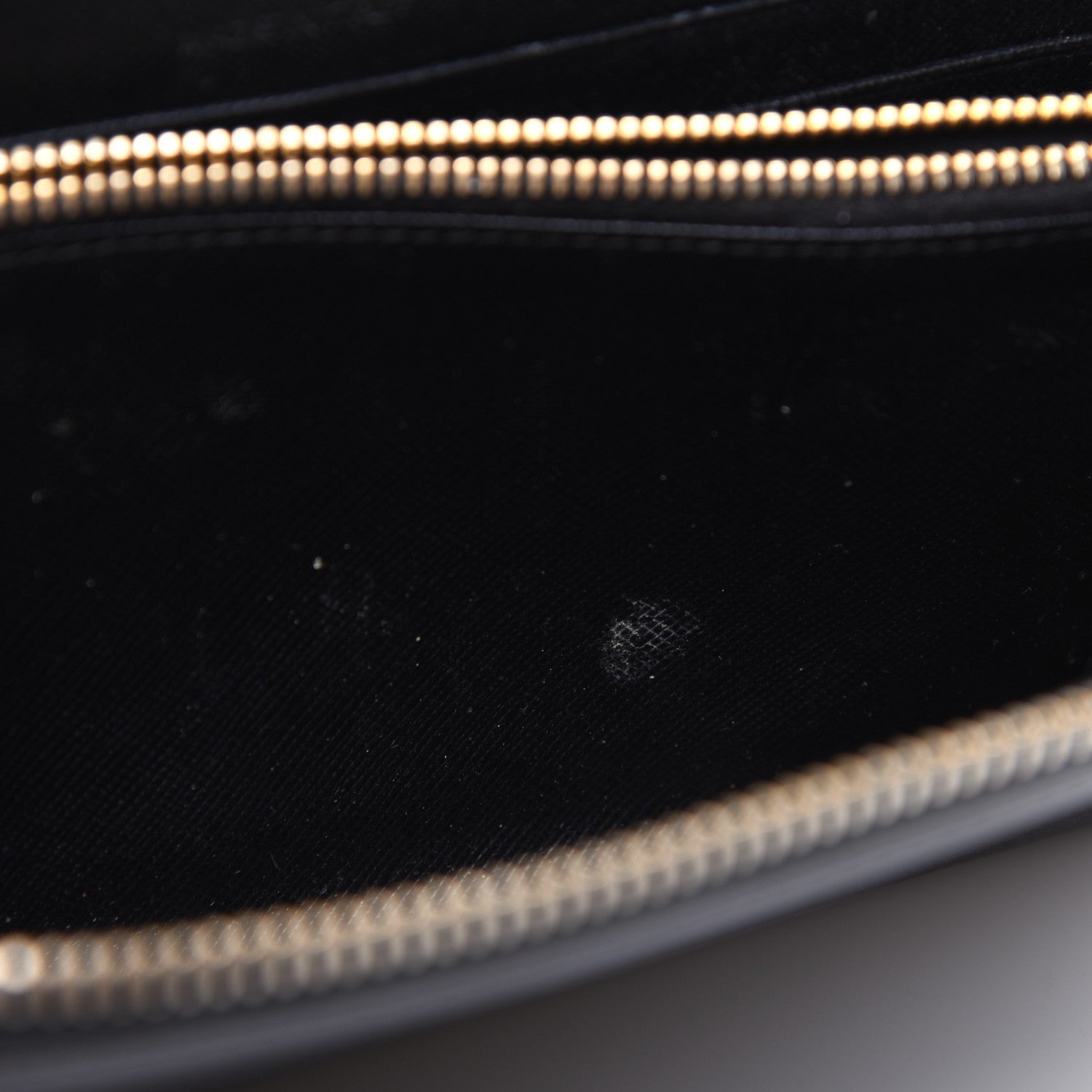 Prada Saffiano Metal Zip Around Wallet Black 10 of 14