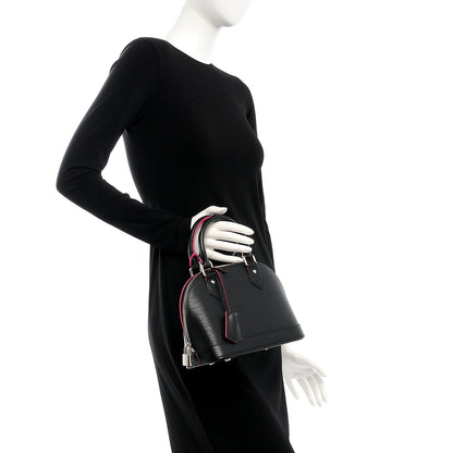 Louis Vuitton Epi Alma BB Black Hot Pink 2 of 7