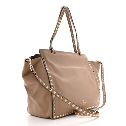 Valentino Garavani Vitello Medium Rockstud Tote Alpaca 3 of 9