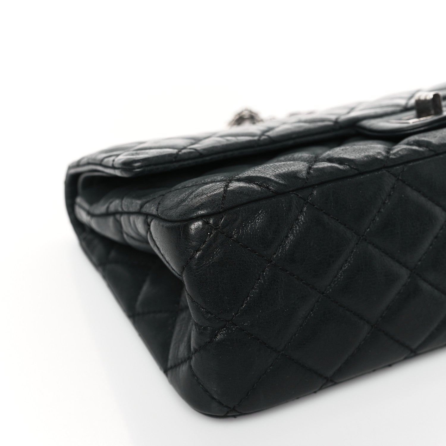 Chanel Iridescent Calfskin Quilted 2.55 Reissue 226 Flap Dark Grey 8 of 11