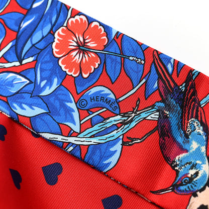 Hermes Silk Jungle Love Love Twilly Rouge Marine Fauve 4 of 4