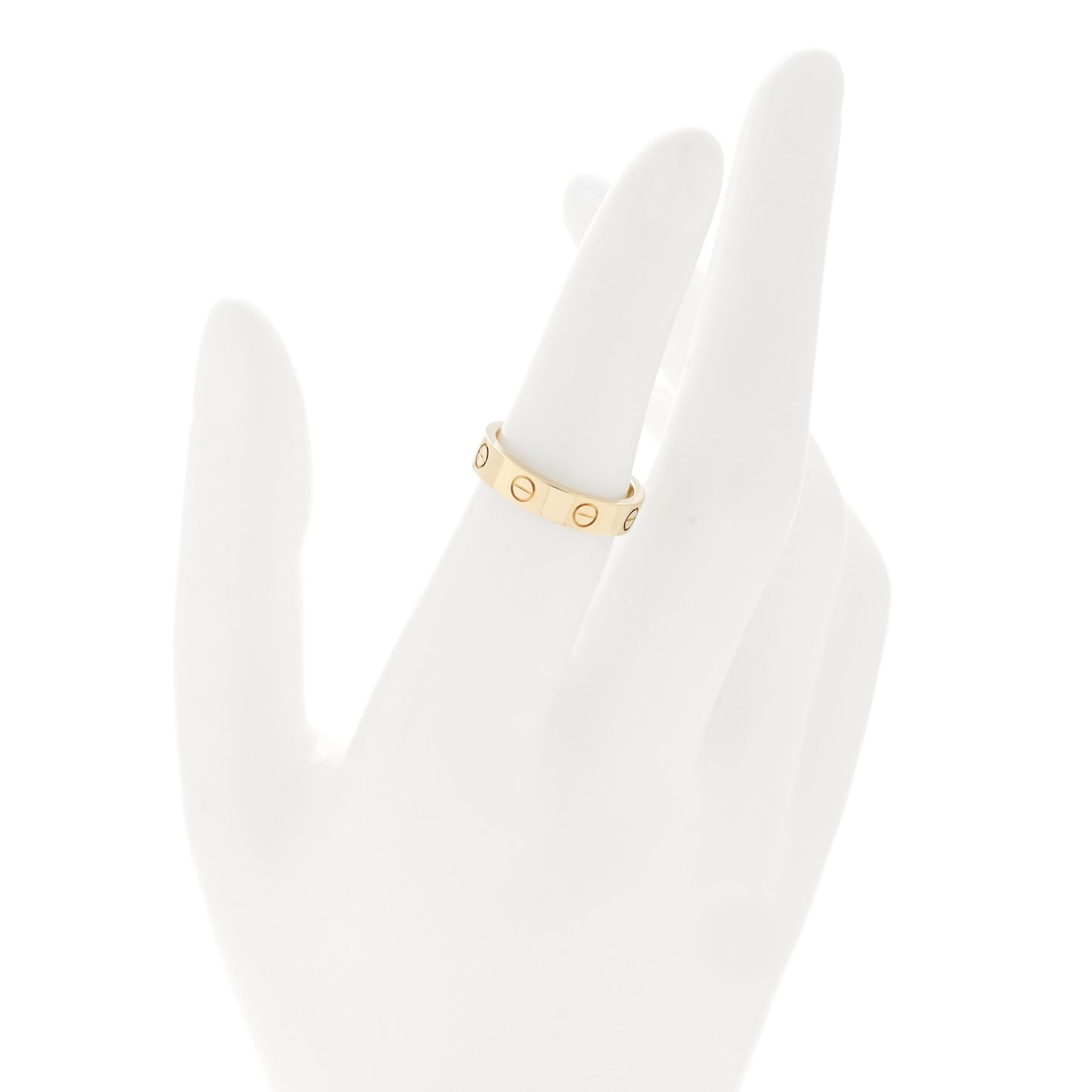 18K Yellow Gold Diamond 4mm LOVE Wedding Band Ring 51 5.75