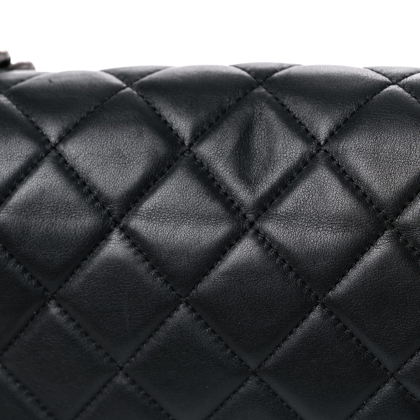 Calfskin Quilted Medium Boy Flap Black