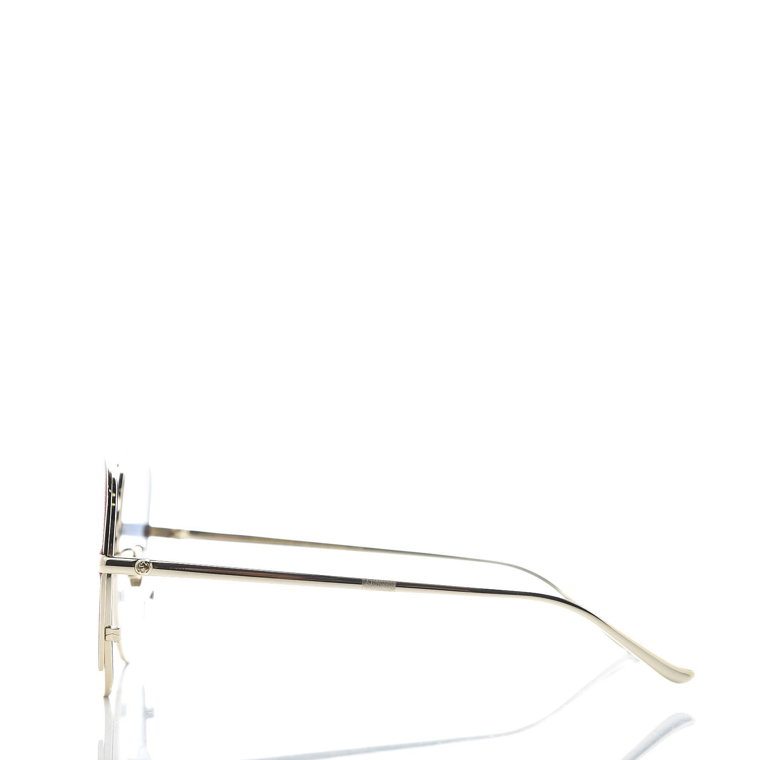 Gucci Acetate Oversize Square Frame GG0400S Sunglasses Gold 3 of 7