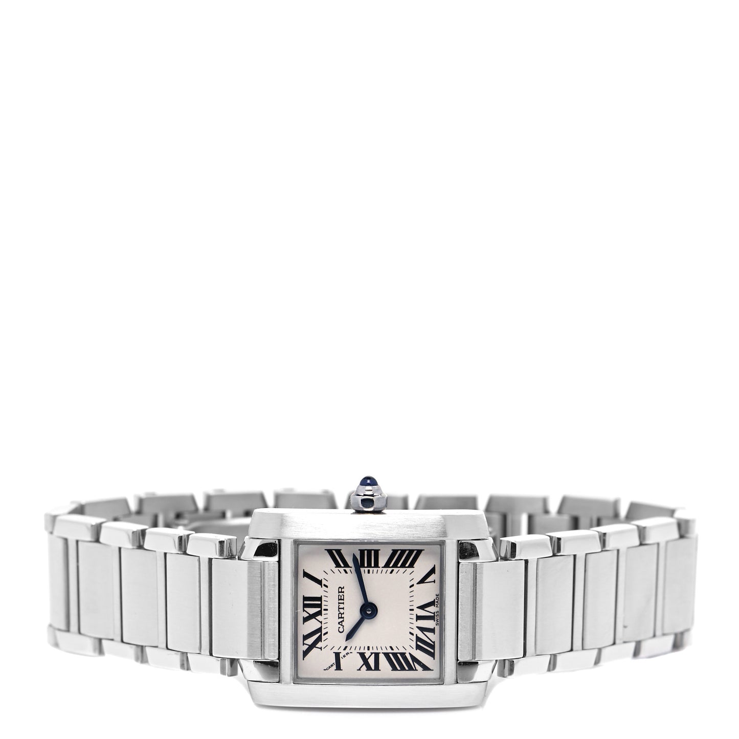 Stainless Steel 20mm Tank Francaise Quartz Watch