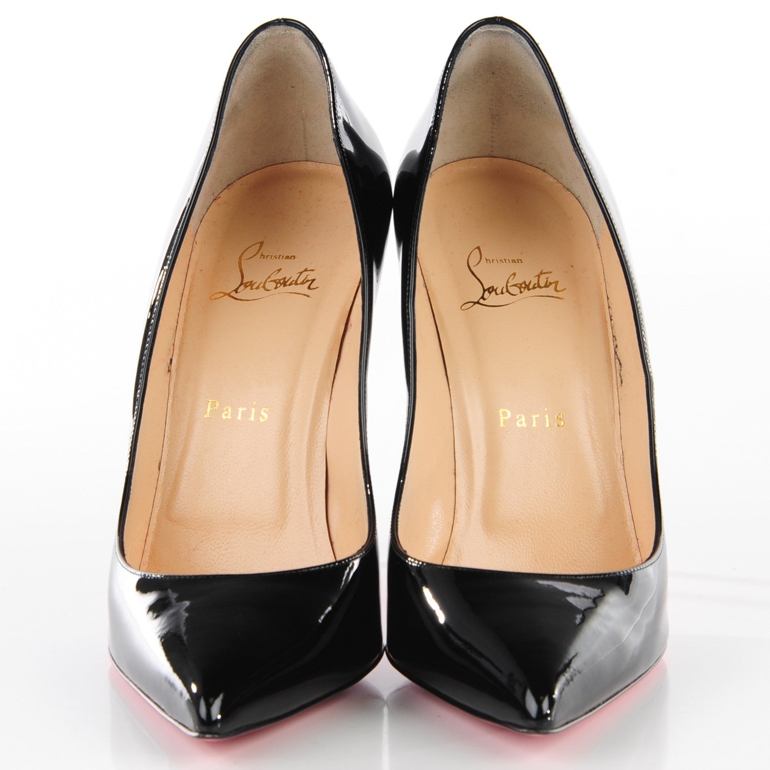 Christian Louboutin Patent Pigalle Follies 100 Pumps 40 Black 2 of 6
