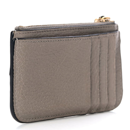 Chloe Grained Calfskin Drew Card Holder Motty Grey 3 of 10