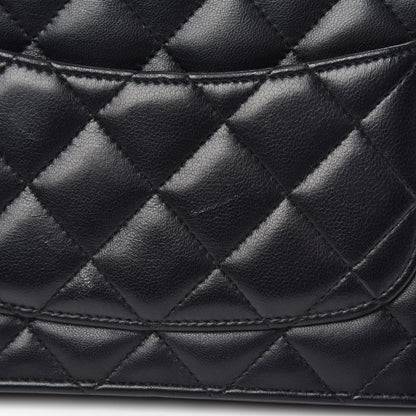 Chanel Lambskin Quilted Wallet On Chain WOC Black 12 of 14