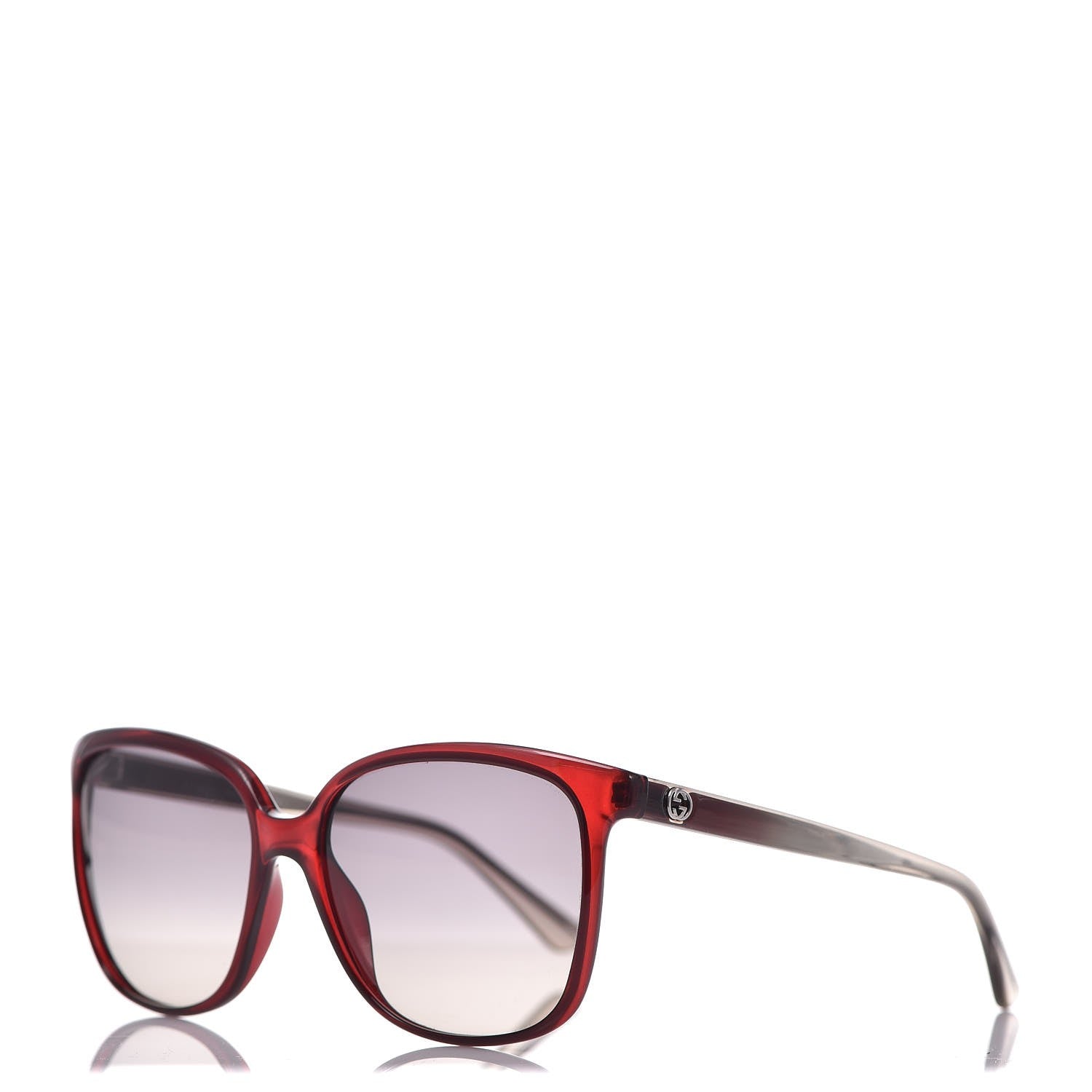 Gucci Square Frame Oversized Sunglasses GG3696/S Red 1 of 7