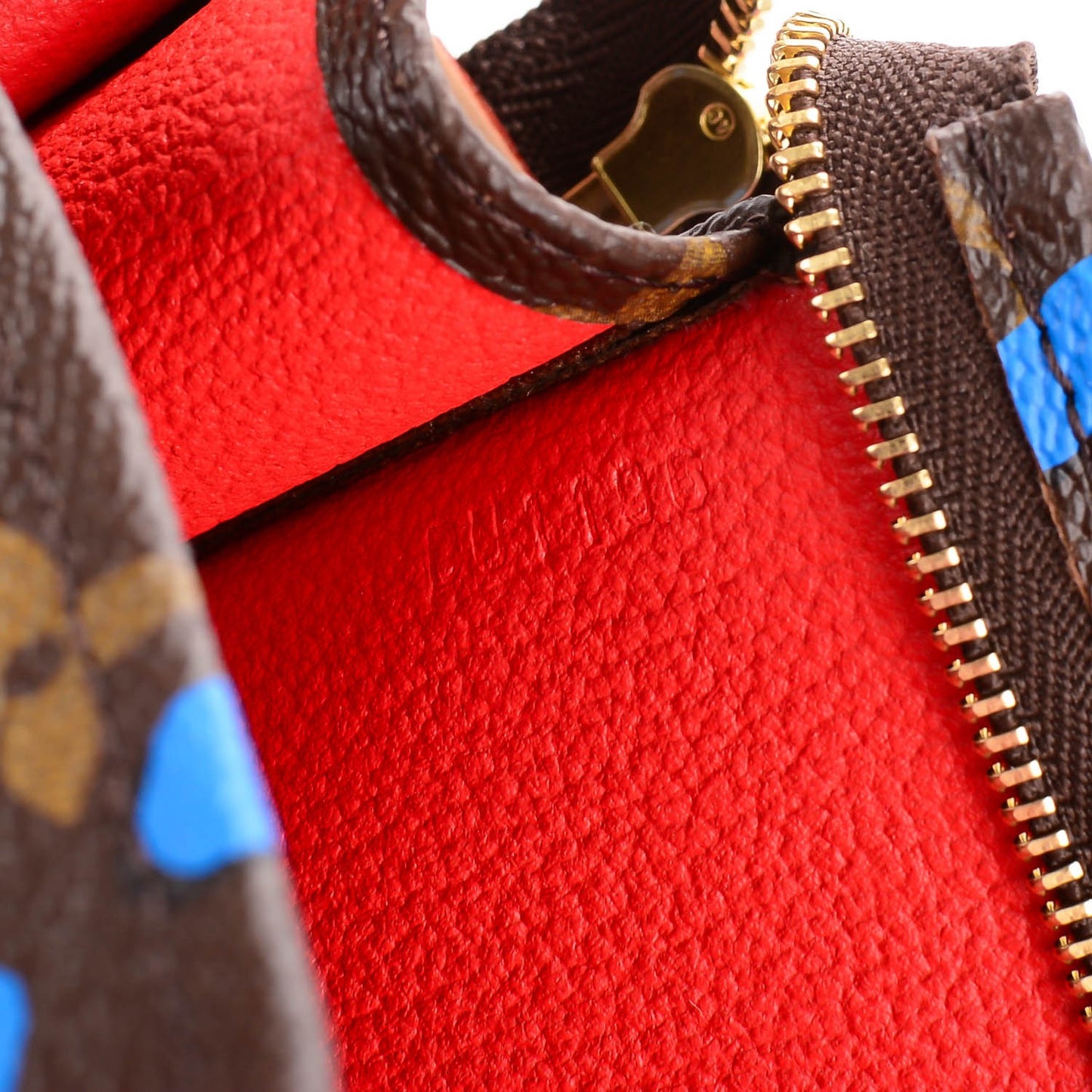 Monogram Jungle Dots Toiletry Pouch 26 Coquelicot Denim