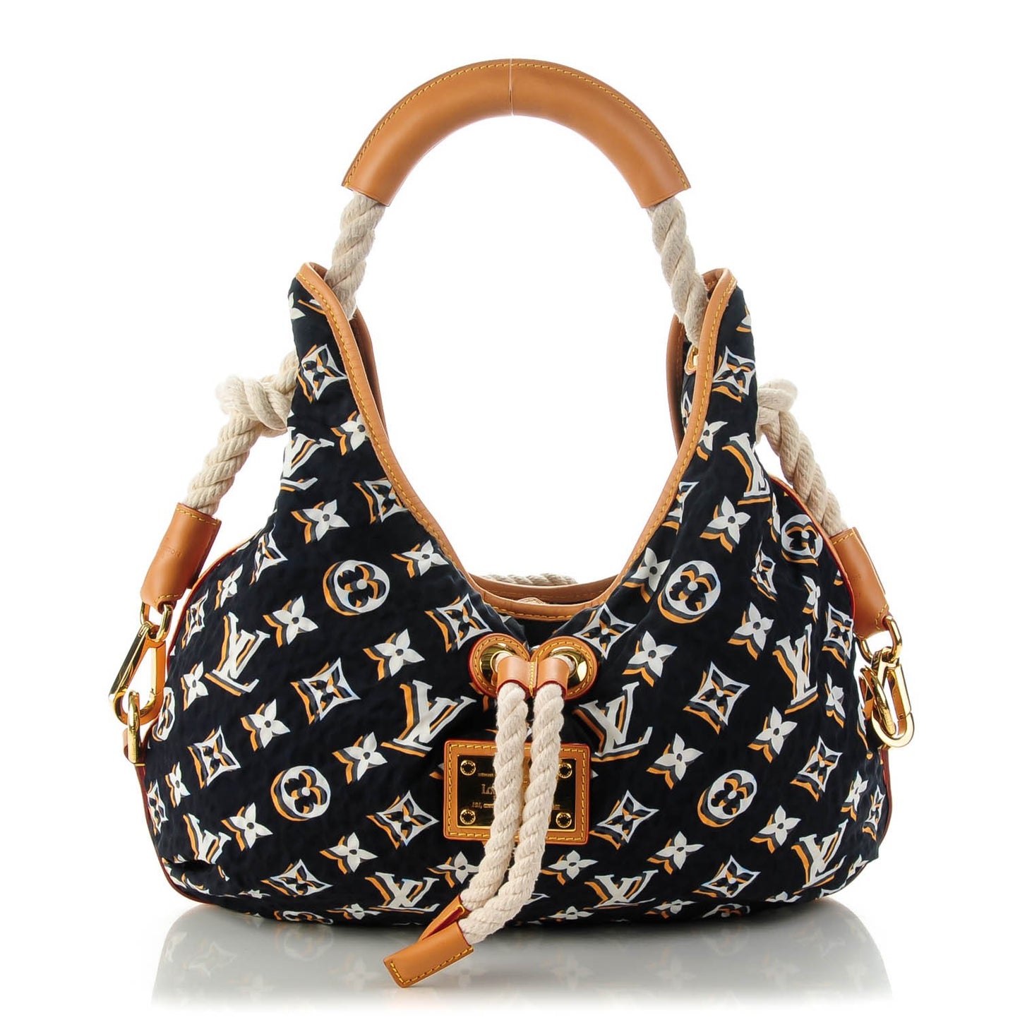 Canvas Monogram Cruise Bulles MM Navy
